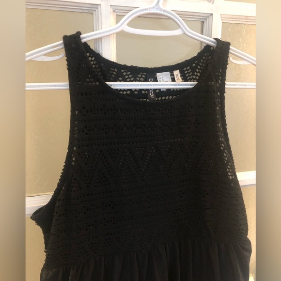 H&M high-low summer dress with eyelet embroidery size 10 - Picture 3 of 5